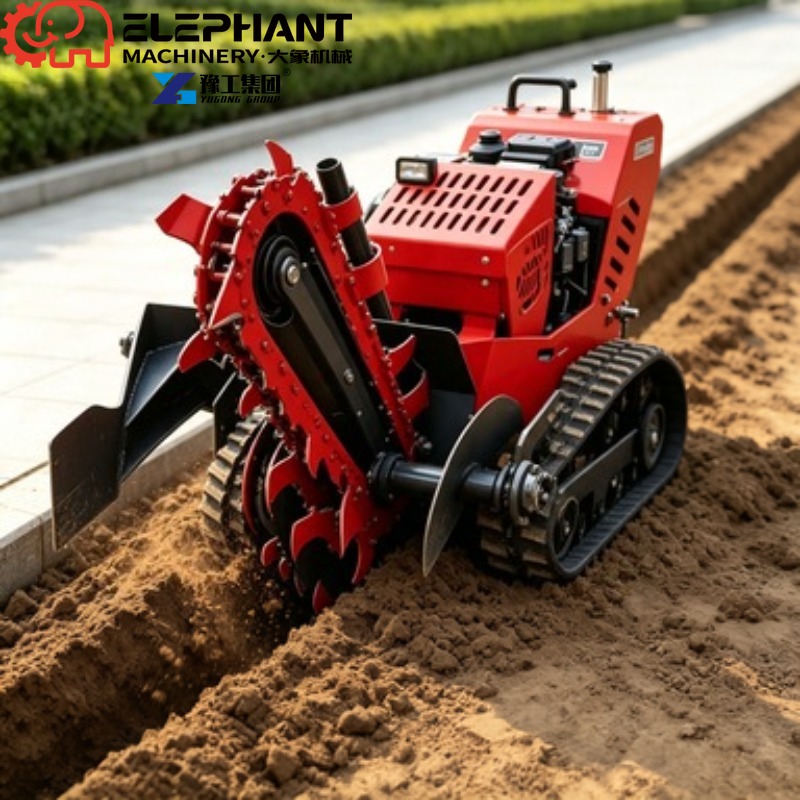 Heavy Equipment Trencher - 트랙형 트렌처, 소형 중장비 농장용 트렌치