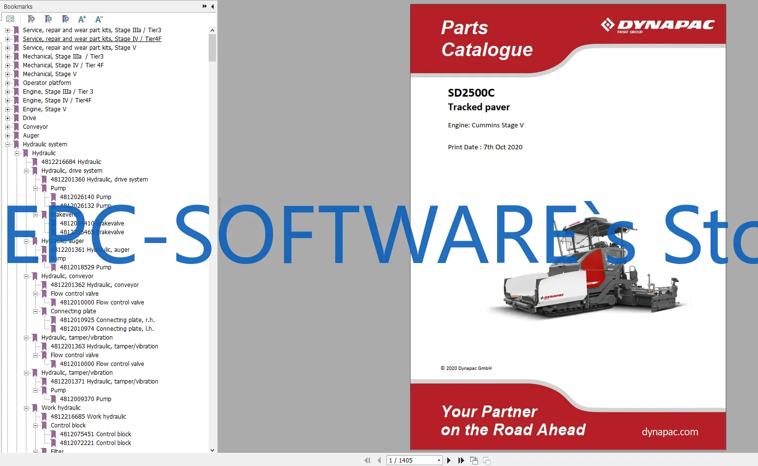 Heavy Equipment Software - EPC-소프트웨어 Dynapac 중장비 29.7GB PDF 부품