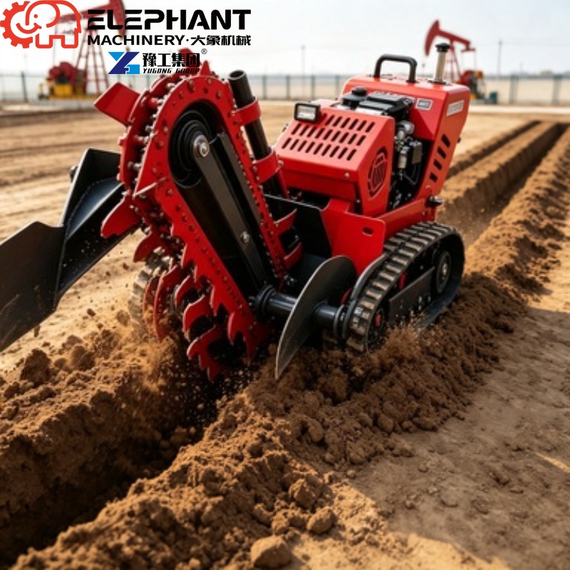 트랙형 트렌처, 소형 중장비 농장용 트렌치 파기 기계, - Heavy Equipment Trencher 리뷰 및 가격