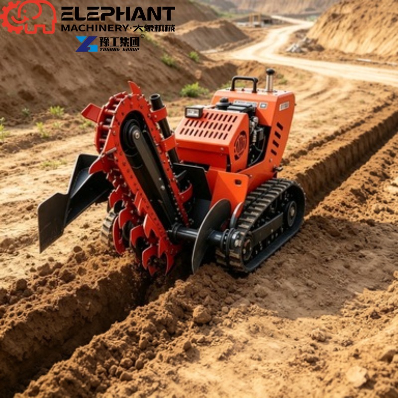 트랙형 트렌처, 소형 중장비 농장용 트렌치 파기 기계, - Heavy Equipment Trencher 리뷰 및 가격