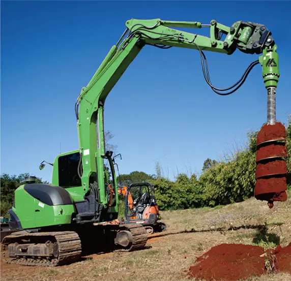 맞춤 제작 가능합니다. 굴삭기 스키드 스티어 백호 로더 - Post Hole Digger 리뷰 및 가격