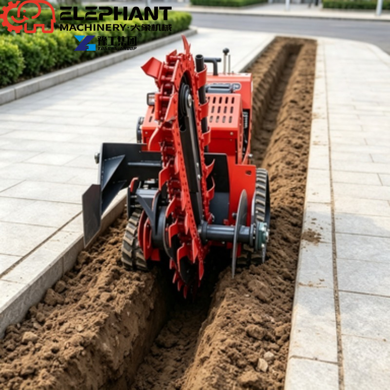 트랙형 트렌처, 소형 농지 굴착 트렌처, 지하 배관 작 - Heavy Equipment Trencher 리뷰 및 가격