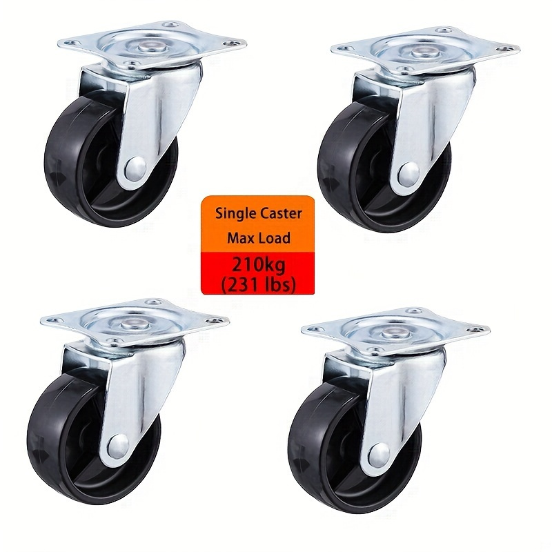 4개 2인치 헤비듀티 회전식 캐스터(브레이크 포함),  - Heavy Equipment Tires 리뷰 및 가격